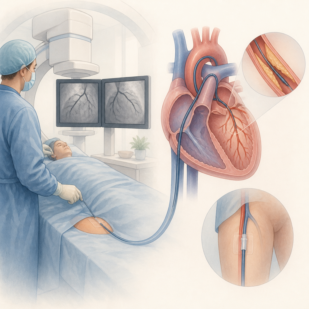 Cardiac Catheterization illustration