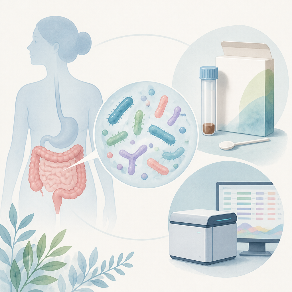 Gut Health Microbiome Testing illustration