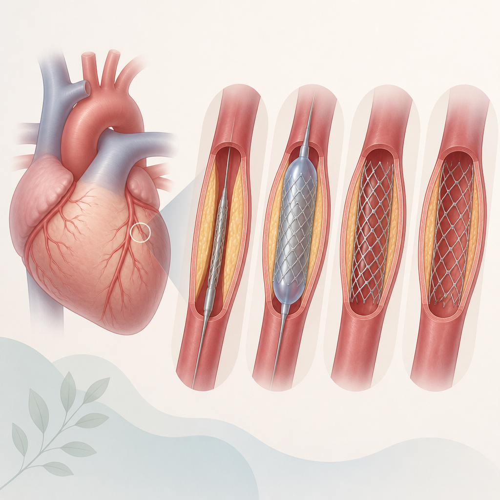Heart Stent illustration